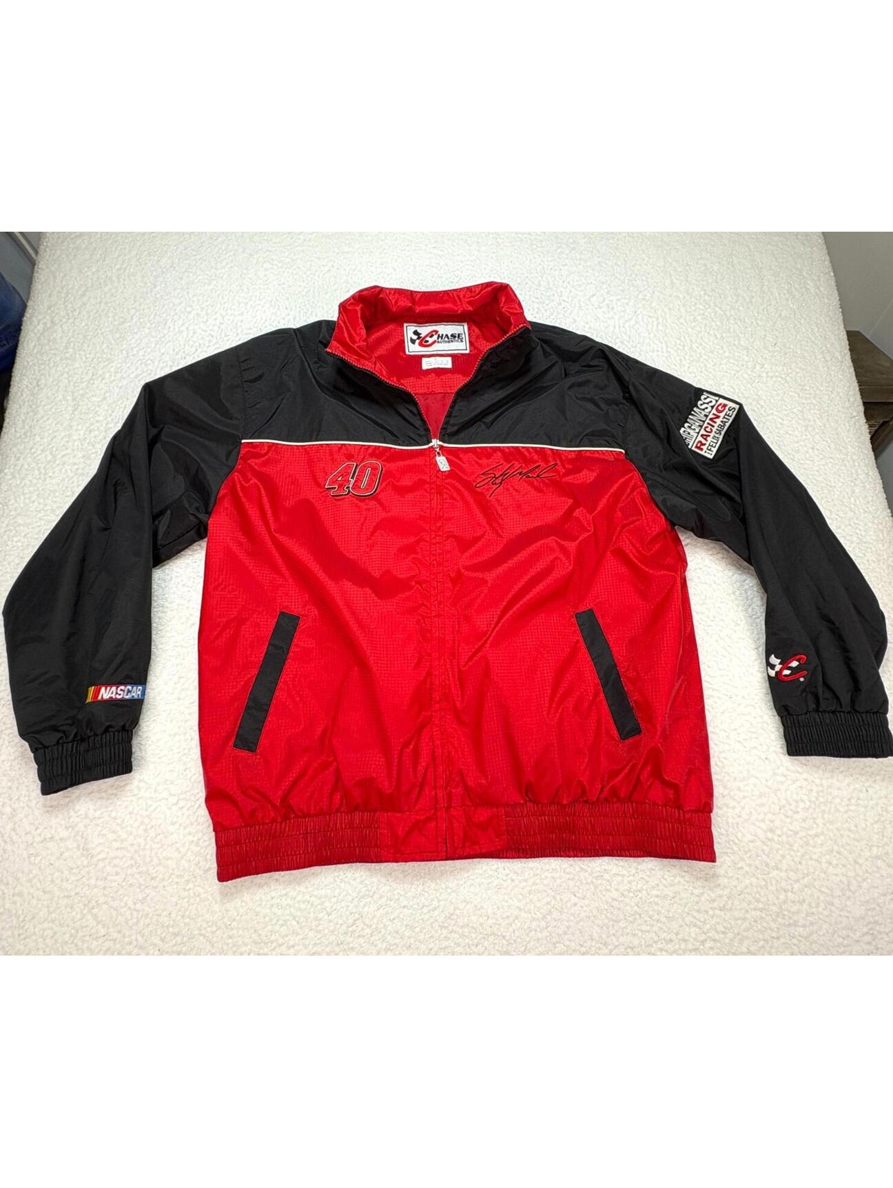 Chase Authentics Sterling Marlin Coors Light Racing Jacket Red Men's Size Large